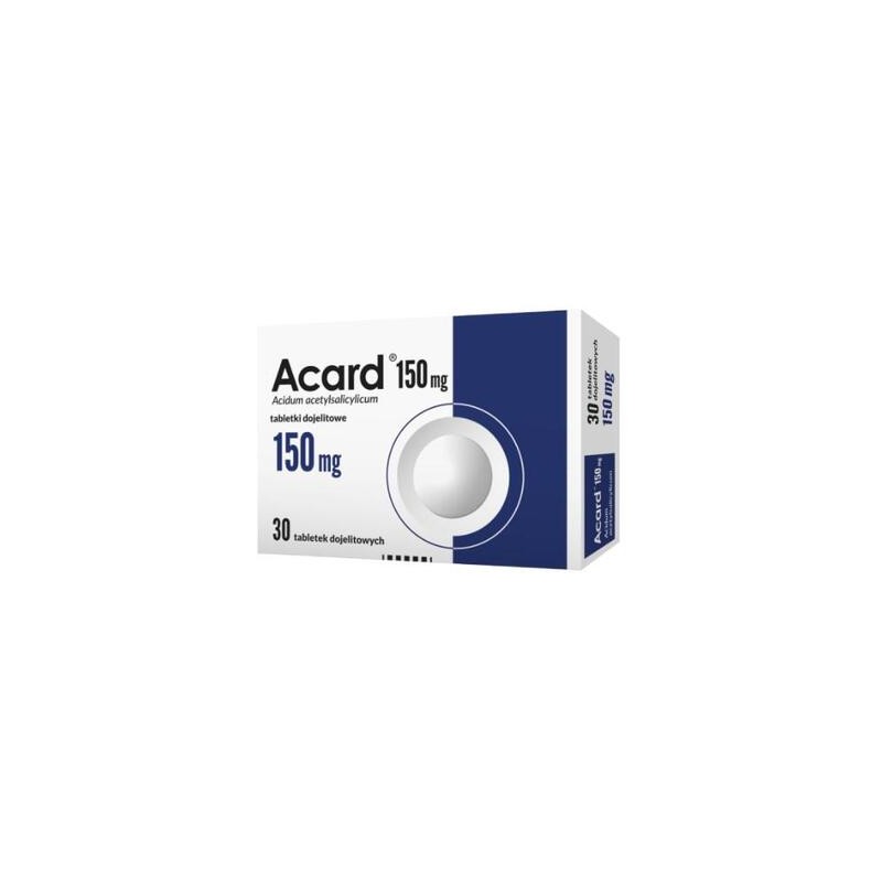 Acard, 150 mg, 30 tabletek dojelitowych 