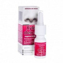 Xylodex 0,05% regeneracja, 0,05 mg + 5,0 mg/dawka, aerozol do nosa, 10 ml