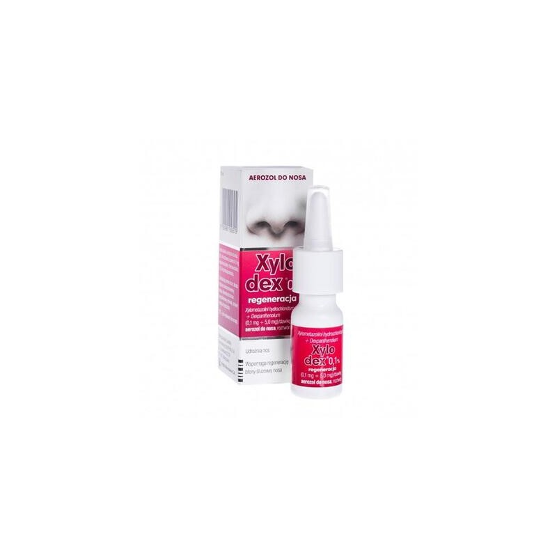 Xylodex 0,05% regeneracja, 0,05 mg + 5,0 mg/dawka, aerozol do nosa, 10 ml 