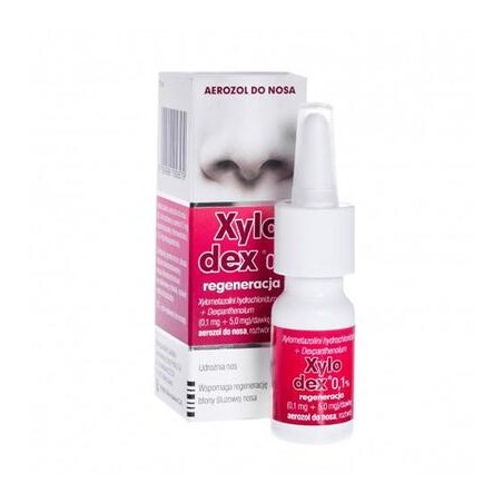 Xylodex 0,05% regeneracja, 0,05 mg + 5,0 mg/dawka, aerozol do nosa, 10 ml 