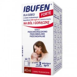 Ibufen dla dzieci forte o smaku truskawkowym, (200mg/5ml), zawiesina doustna, 40 ml