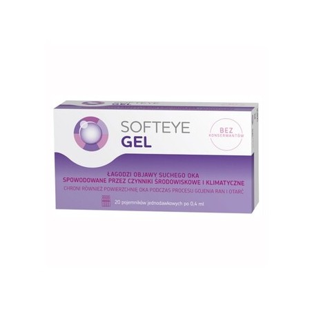 Softeye Net, żel do oczu, 0,4 ml x 20 pojemników jednodawkowych
