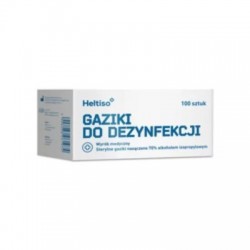 Heltiso Gaziki do dezynfekcji nasączące alkoholem izopropylowym, 100 szt