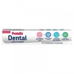 Protefix Dental, pasta do zębów, bez fluoru, 75 ml