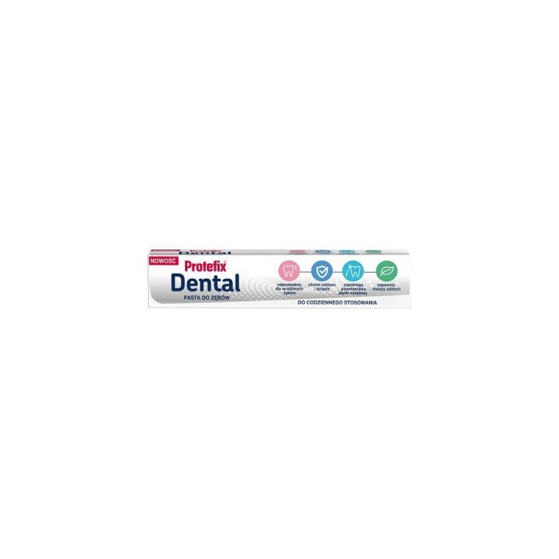 Protefix Dental, pasta do zębów, bez fluoru, 75 ml 