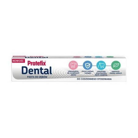  Protefix Dental, pasta do zębów, bez fluoru, 75 ml 