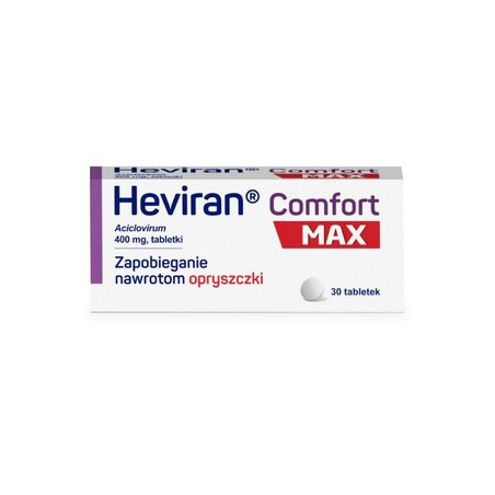 Heviran comfort Max 400 mg, 30 tabletek