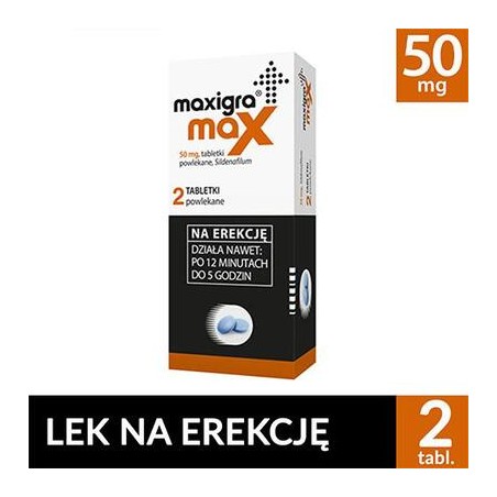  Maxigra Max 50 mg, 2 tabletki 