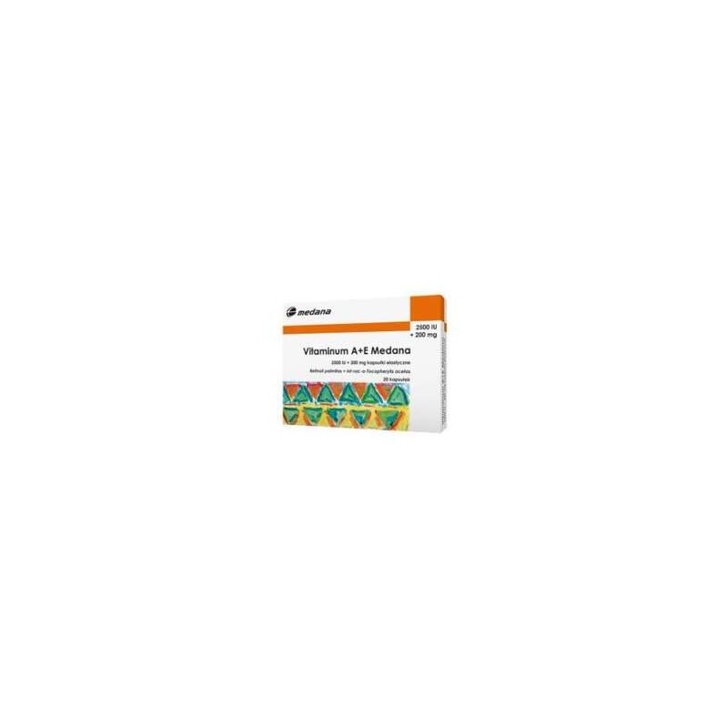 Vitaminum A + E (2500 j.m. + 200 mg), 20 kapsułek 