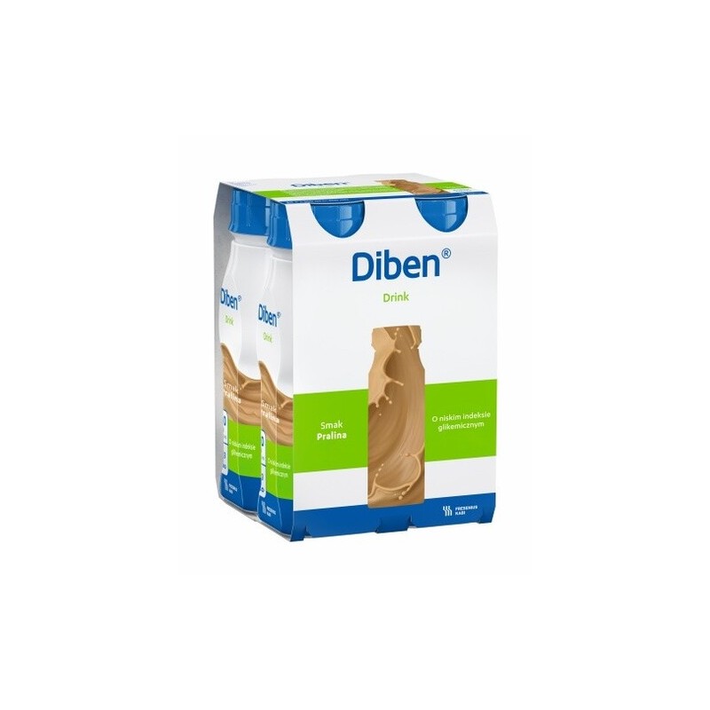 Diben Drink, preparat odżywczy, smak pralina, 4 x 200 ml 