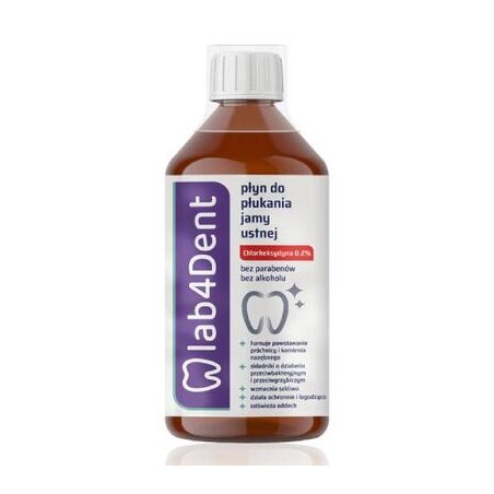  Lab4Dent płyn do płukania jamy ustnej, 300ml 