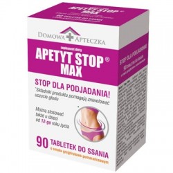 Apetyt Stop Max, smak grejpfrutowo-pomarańczowy, 90 tabletek do ssania