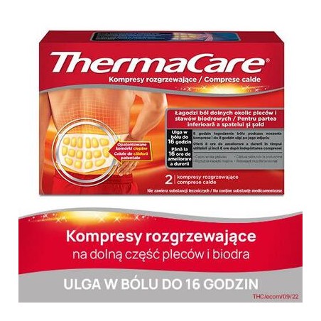 ThermaCare, kompresy rozgrzewające na plecy i biodra, 2 sztuki