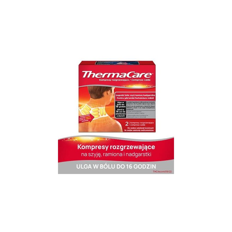 ThermaCare Kompresy rozgrzewające na szyję, ramiona, nadgarstki, 2 sztuki 