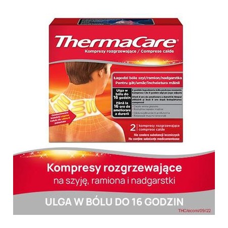  ThermaCare Kompresy rozgrzewające na szyję, ramiona, nadgarstki, 2 sztuki 