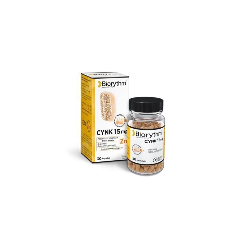 Biorythm Cynk 15 mg, 30 kapsułek 