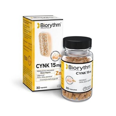  Biorythm Cynk 15 mg, 30 kapsułek 
