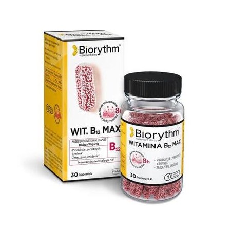Biorythm Witamina B12 Max, 30 kapsułek