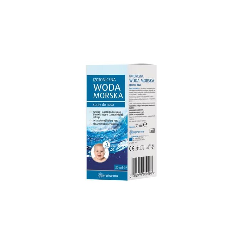 Starpharma Izotoniczna woda morska spray do nosa, 30 ml 