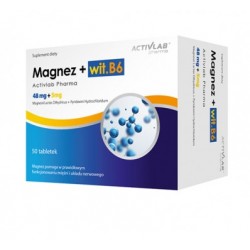 Activlab Pharma Magnez + Witamina B6, 50 kapsułek