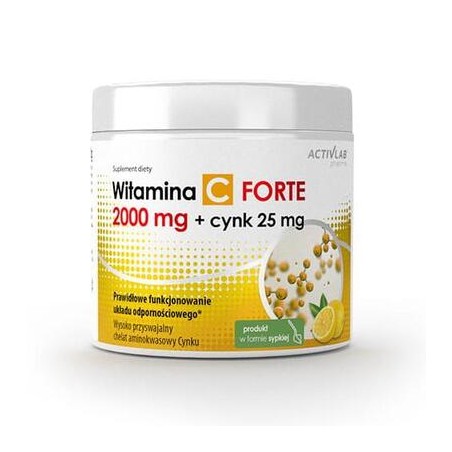  Activlab Pharma Witamina C 2000 mg + Cynk 25 mg Forte, suplement diety, 500 g 