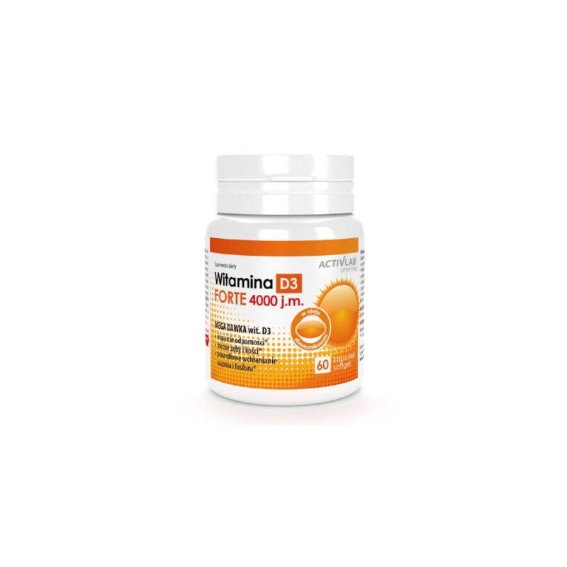 Activlab Pharma Witamina D3 4000 j.m., suplement diety, 60 kapsułek 