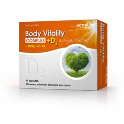 Activlab Pharma Body Vitality Complex + D3, 30 kapsułek