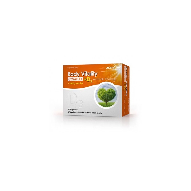 Activlab Pharma Body Vitality Complex + D3, 30 kapsułek 