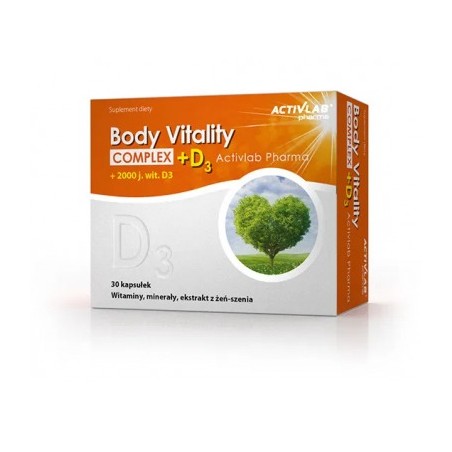 Activlab Pharma Body Vitality Complex + D3, 30 kapsułek