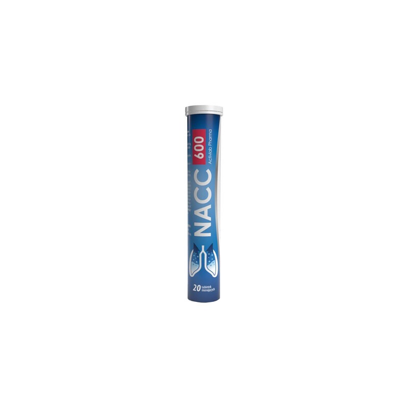 ActivLab NACC 600 o smaku cytrynowym, 20 tabletek musujących 