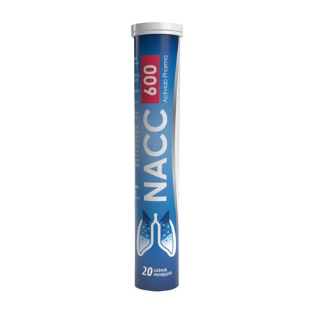 ActivLab NACC 600 o smaku cytrynowym, 20 tabletek musujących 
