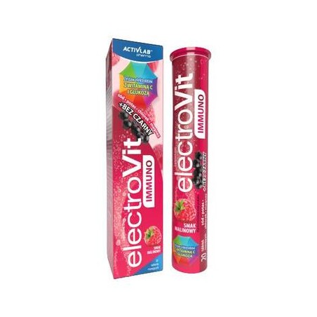 ActivLab ElectroVit Immuno smak malinowy, 20 tabletek musujących 