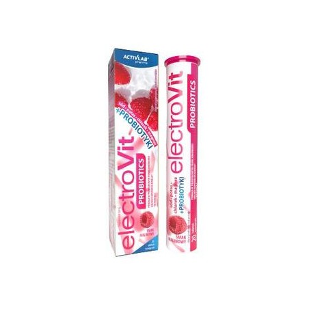  ActivLab Pharma ElectroVit Probiotics o smaku malinowym, 20 tabletek musujących 
