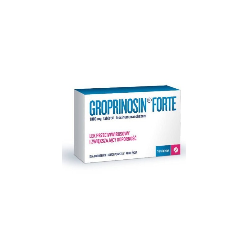 Groprinosin Forte 1000 mg, 10 tabletek 