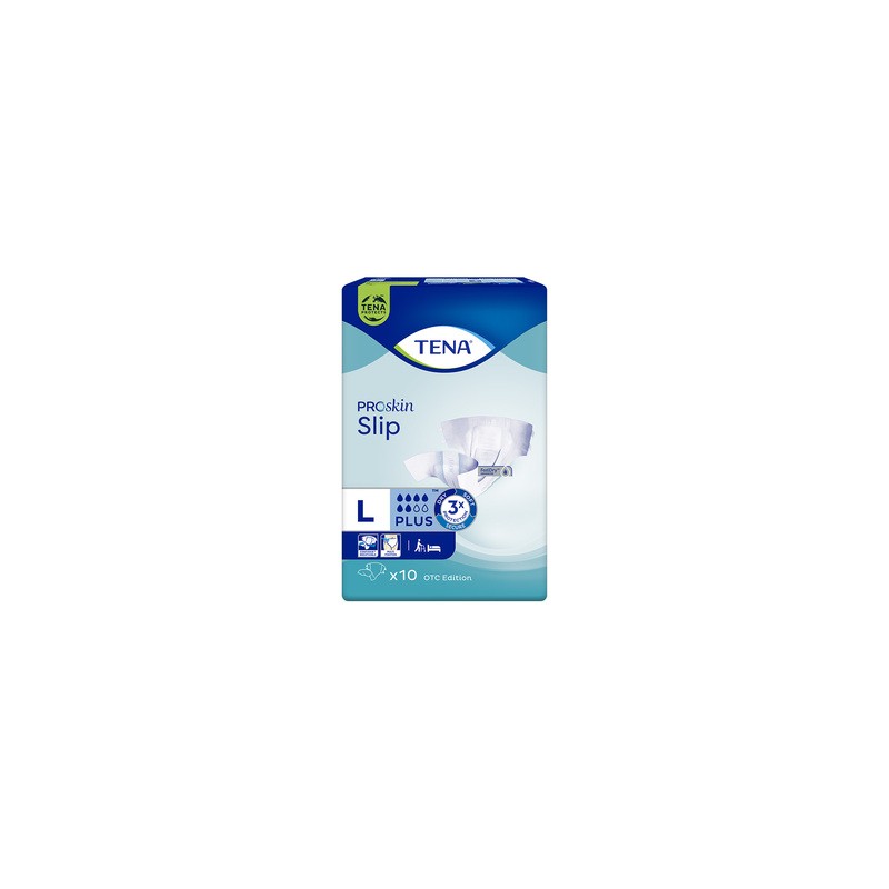 Pieluchomajtki Tena Slip ProSkin Plus OTC Edition L, 10 sztuk 