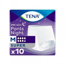 Tena Pants ProSkin Super Night, majtki chłonne OTC Edition, rozmiar M, 80-110 cm, Super, 10 sztuk