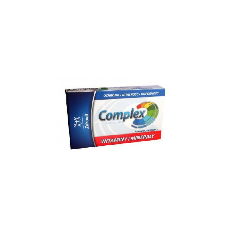 Zdrovit Complex witaminy i minerały, 56 tabletek powlekanych 