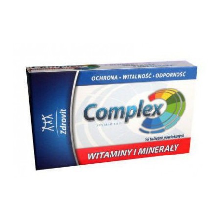 Zdrovit Complex witaminy i minerały, 56 tabletek powlekanych