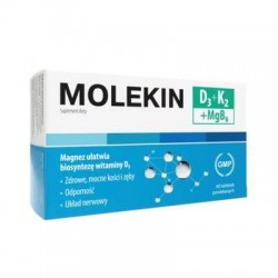 Molekin D3 + K2 + MgB6, 60 tabletek powlekanych