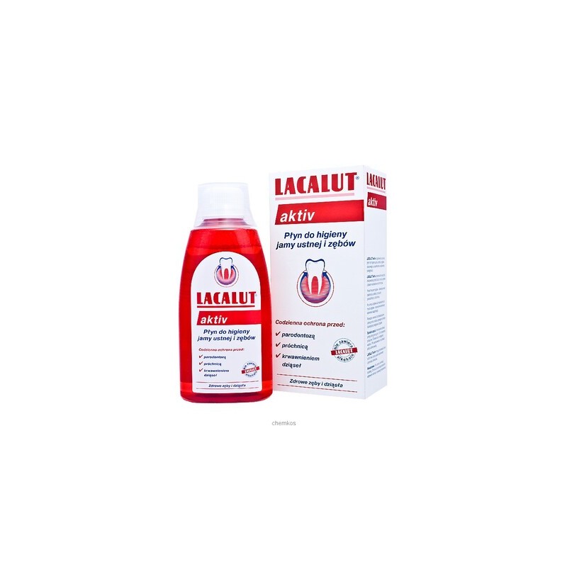 Lacalut Aktiv, płyn do płukania jamy ustnej, 300 ml 