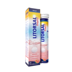 Zdrovit Litorsal Grejpfrut, smak grejpfrutowy, 24 tabletki musujące