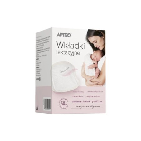  Apteo wkładki laktacyjne, 30 sztuk 