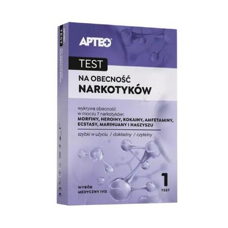  Apteo Care test na obecność narkotyków, 1 sztuka 