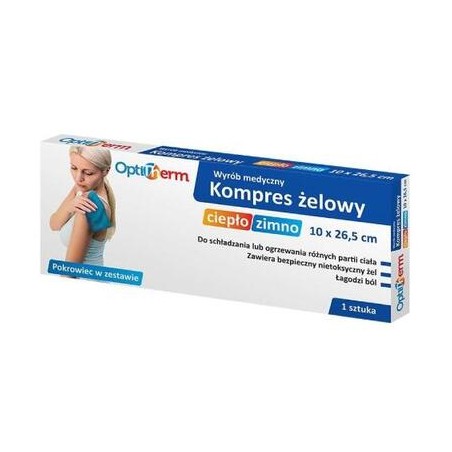  OptiTherm Kompres żelowy ciepło/zimno 10cmx26,5cm, 1 sztuka 