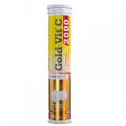 Olimp Gold-Vit C 2000, smak cytrynowy, 20 tabletek musujących