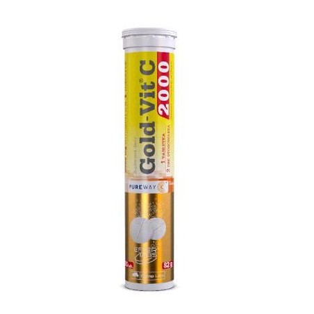  Olimp Gold-Vit C 2000, smak cytrynowy, 20 tabletek musujących 