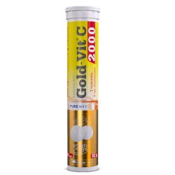 Olimp Gold-Vit C 2000, smak pomarańczowy, 20 tabletek musujących