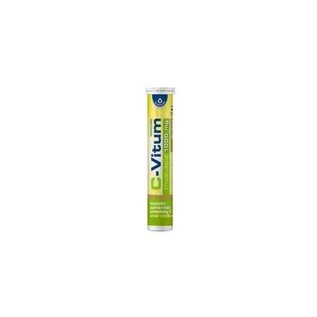 C-Vitum 1000 mg plus cynk, 24 tabletki musujące