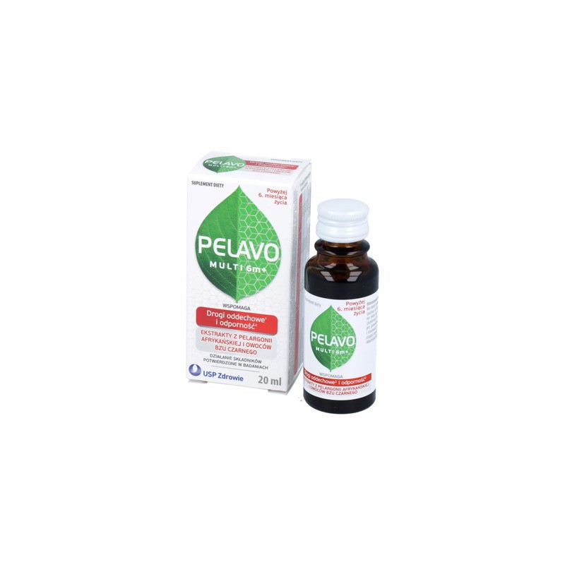 Pelavo Multi 6m+, krople dla dla dzieci i niemowląt po 6 miesiącu życia, 20 ml 