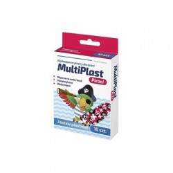 MultiPlast plastry dla dzieci Piraci, 10 sztuk